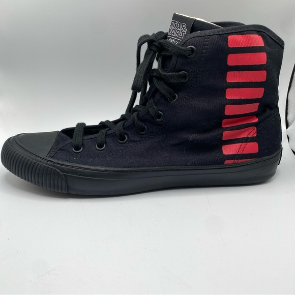 New Po-Zu Star Wars Han Solo High Top Sneakers size 10 men’s, EU 43 NWOB - Picture 5 of 11